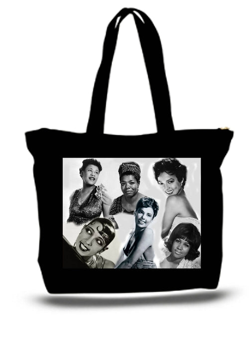 African Americans Female Legends Large Tote Grocery & Stuff