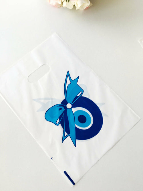 100 pcs coquette evil eye bag - evil eye goody bag - evil eye coin bag - evil